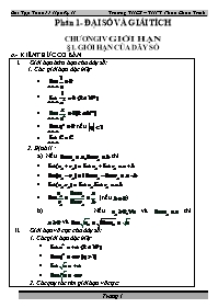 Bài Tập Toán 11 Học Kỳ II